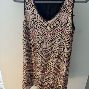 Colorful Patterned Sleeveless Dress